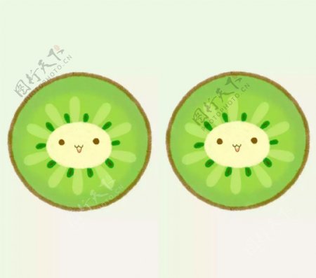 绿色水果背景图片