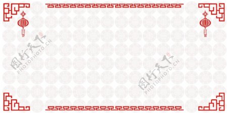 中式喜庆红色花纹广告背景