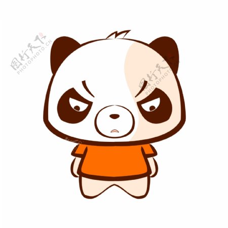 熊猫生气表情包表情设计