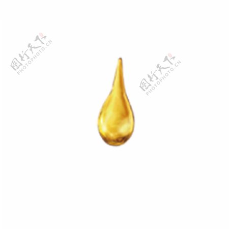 金色水滴装饰素材可商用