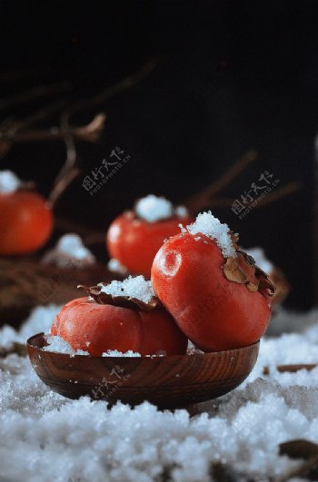 冬天的柿子