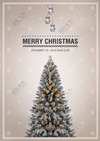 2018年圣诞主题海报的特点风格