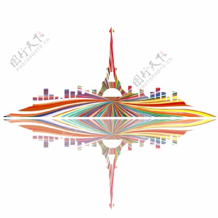 巴黎铁塔城市剪影设计元素