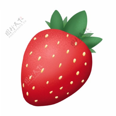 水彩手绘水果草莓