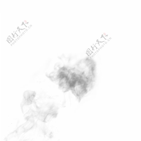 水墨黑色淡淡漂浮的烟雾
