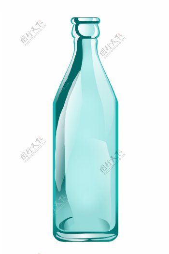 白酒玻璃瓶子插画