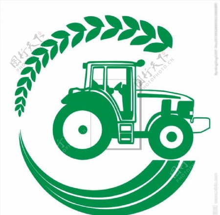 农机合作社logo拖拉机
