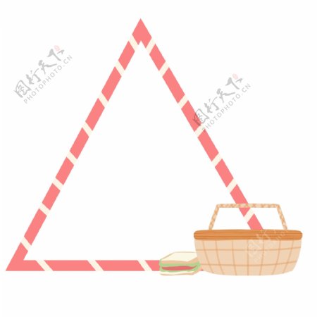 红色三角形边框插图