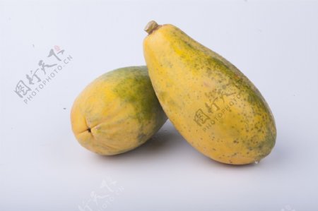 实物图摄影图新鲜水果木瓜2