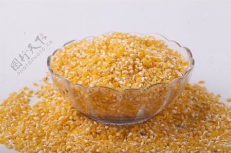 玉米糁子实物图摄影图