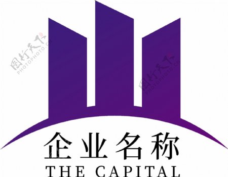简约企业建筑公司房地产标志logo设计