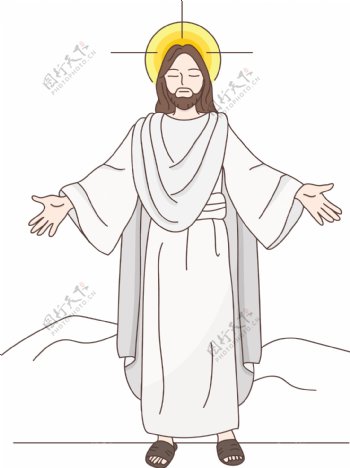 复活节耶穌卡通形象