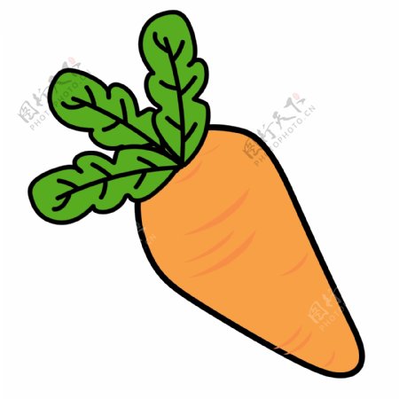 胡萝卜水果蔬菜卡通