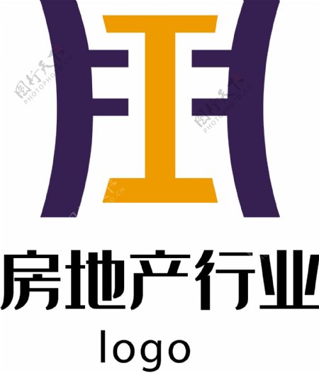 房地产行业工字logo
