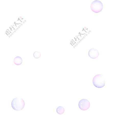 紫色泡泡装饰PNG素材