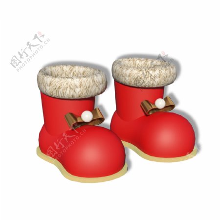 圣诞节红色小靴子