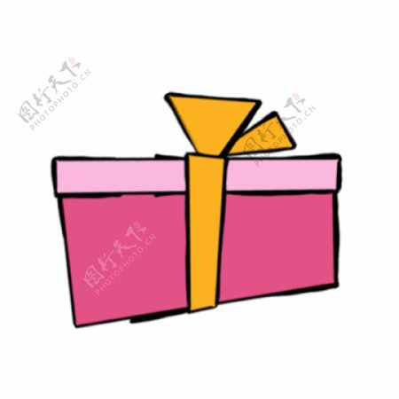 漂亮的粉色礼物盒