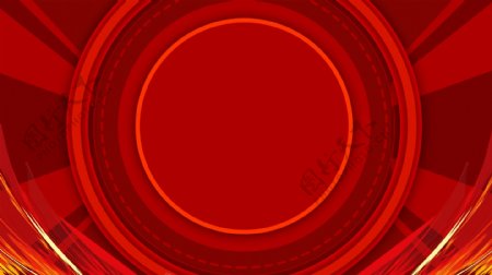 红色喜庆圆环通用背景素材