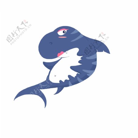 海洋动物蓝色鲨鱼