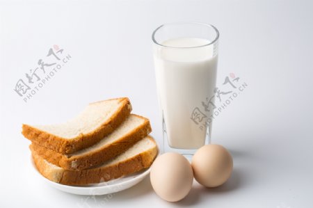 牛奶鸡蛋面包