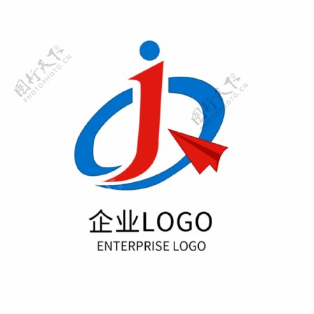 字母JQ公司企业标志LOGO设计
