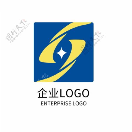蓝色科技公司LOGO企业标志设计