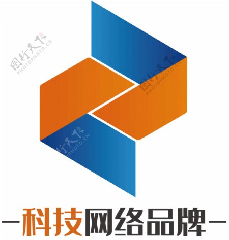 时尚科技公司网络设计logo