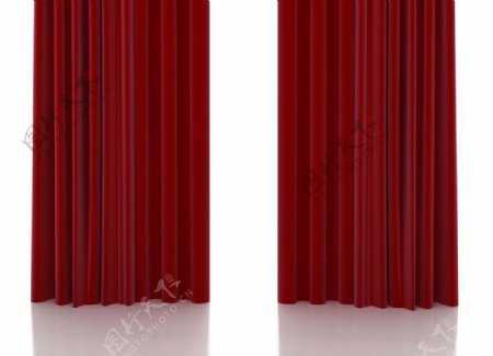 红色舞台装饰