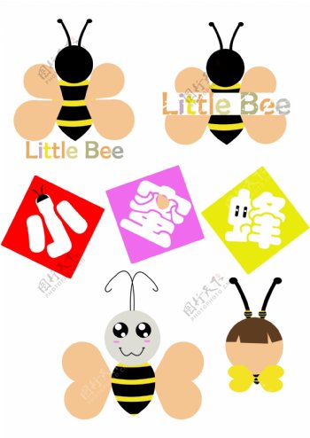 小蜜蜂logo设计