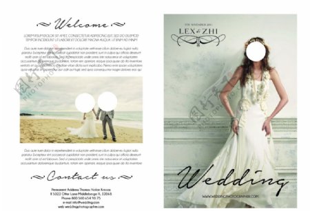 婚礼摄影折页传单