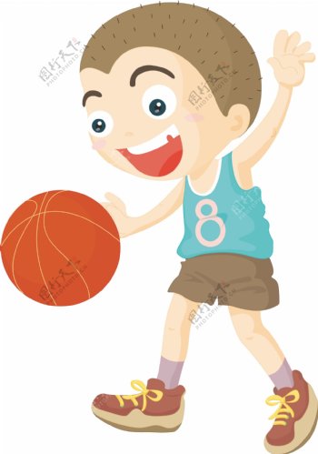 篮球运动插画