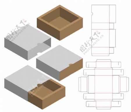 电子产品包装盒刀模图