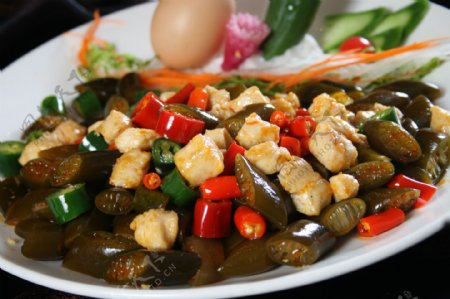 泰式海笋炒鸡丁