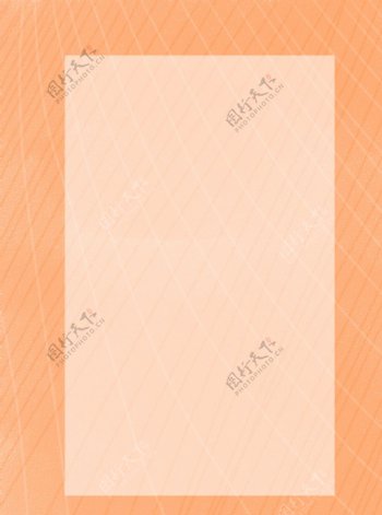 原创手绘线条橙色质感简约半透明