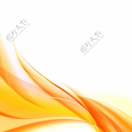 橙色抽象曲线背景