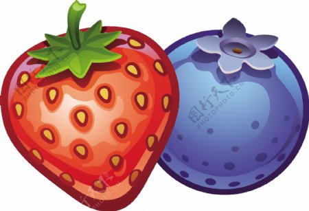 水果草莓蓝莓