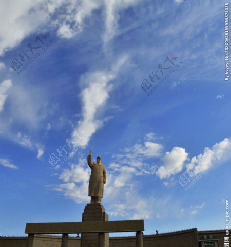 喀什毛主席石像