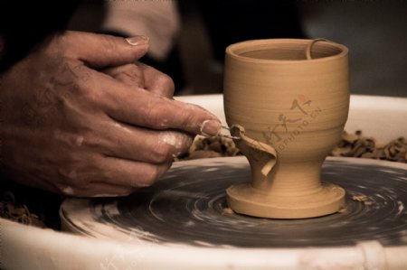 匠心传统手艺陶瓷背景素材