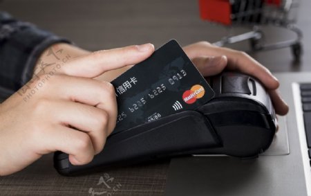 信用卡刷卡数据财富背景素材