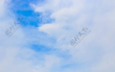 蓝天白云晴空摄影图