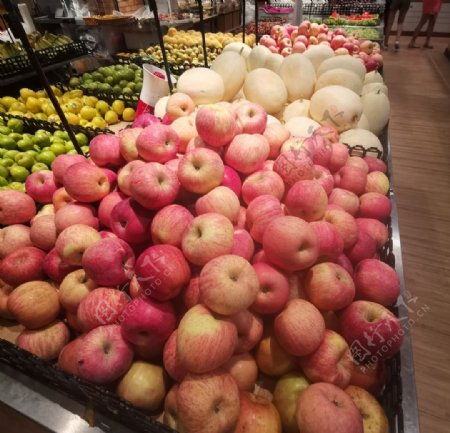 超市红苹果照片