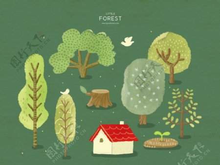 森林插画