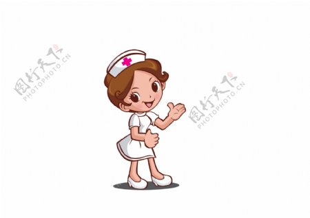 卡通女护士