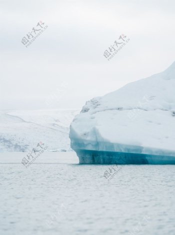 雪山冰山旅游生态自然背景素材