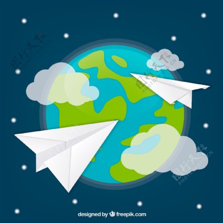 世界各地纸飞机