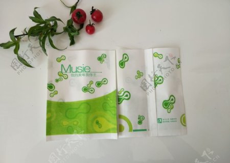 绿叶小吃防油纸打包袋