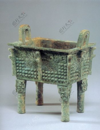 古代青铜方鼎
