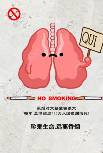 吸烟者肺