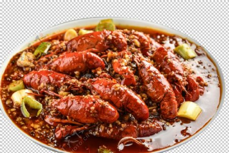 小龙虾美食食材海报素材图片