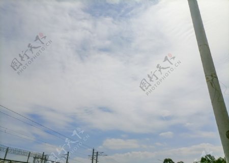 东莞市塘厦镇蓝天白云天空图片